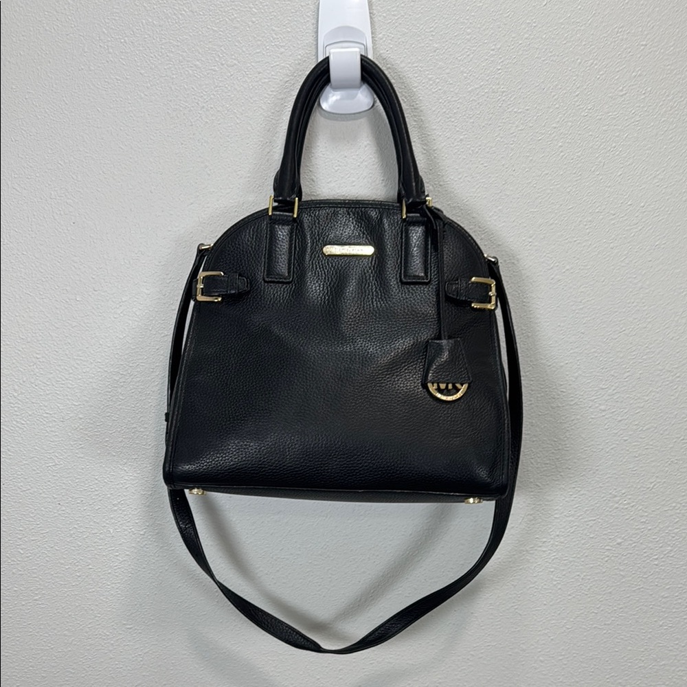 Michael Kors Black and‎ Gold Satchel with Elegant Design